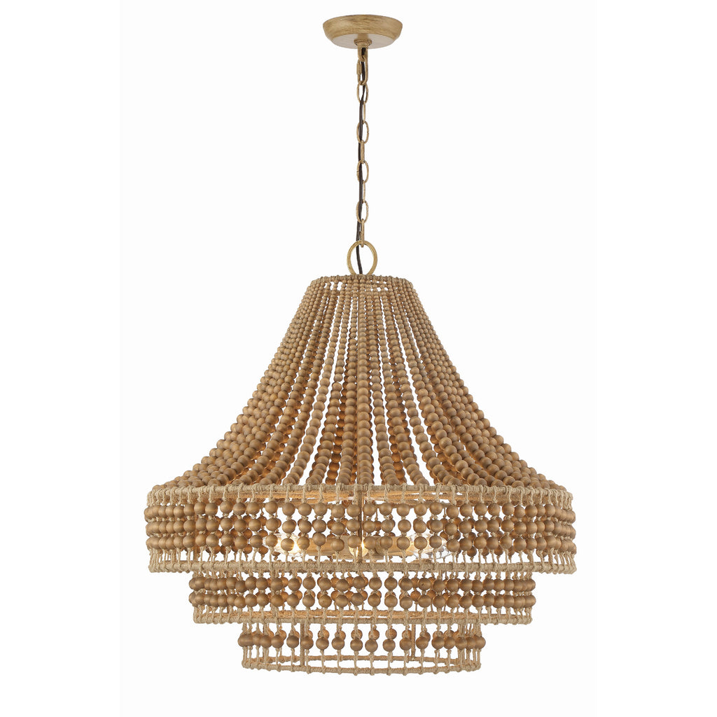 Crystorama Silas 26.75'' Chandelier in Burnished Silver - Additional View