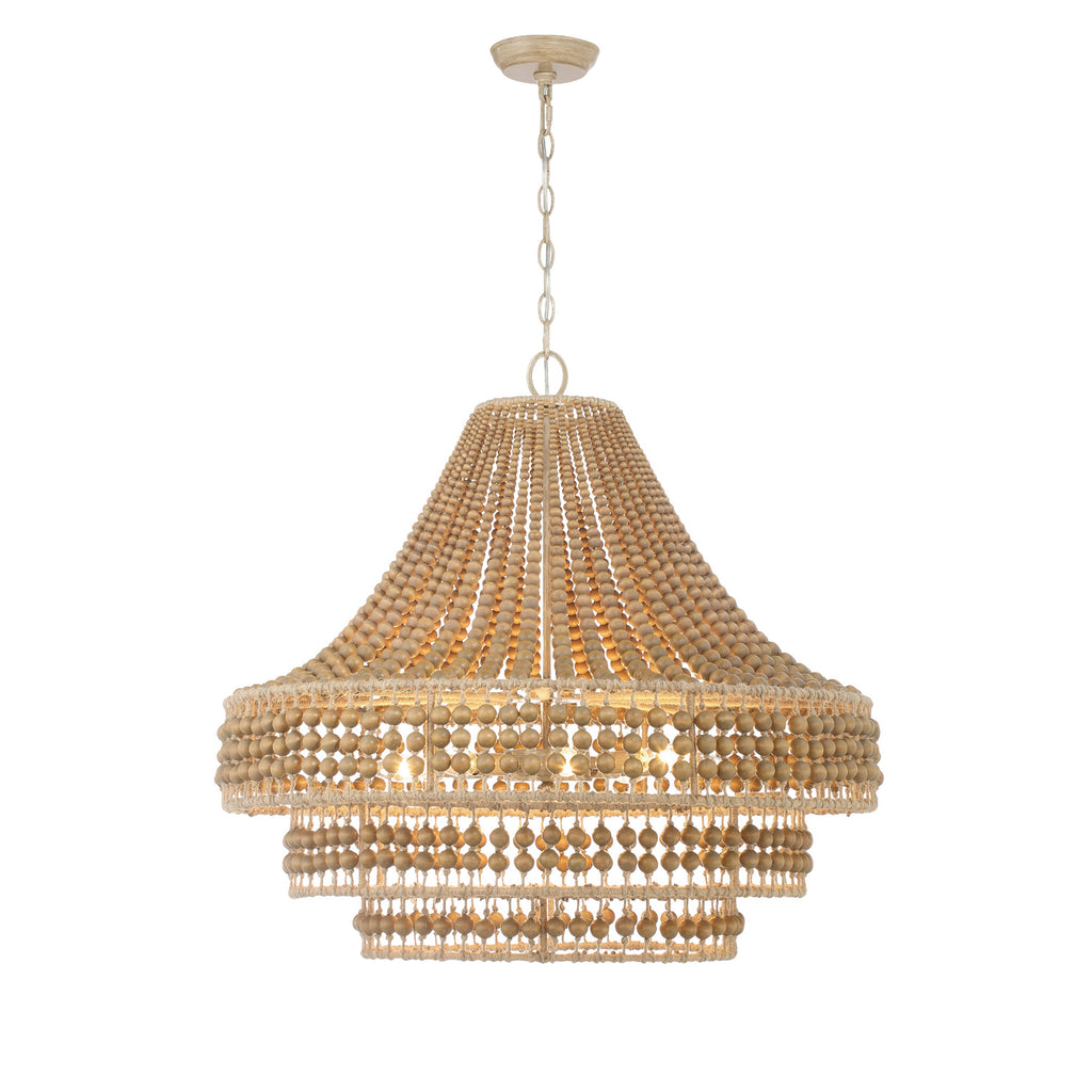 SIL-B6008-BS Silas 8 Light Chandelier | Main Image