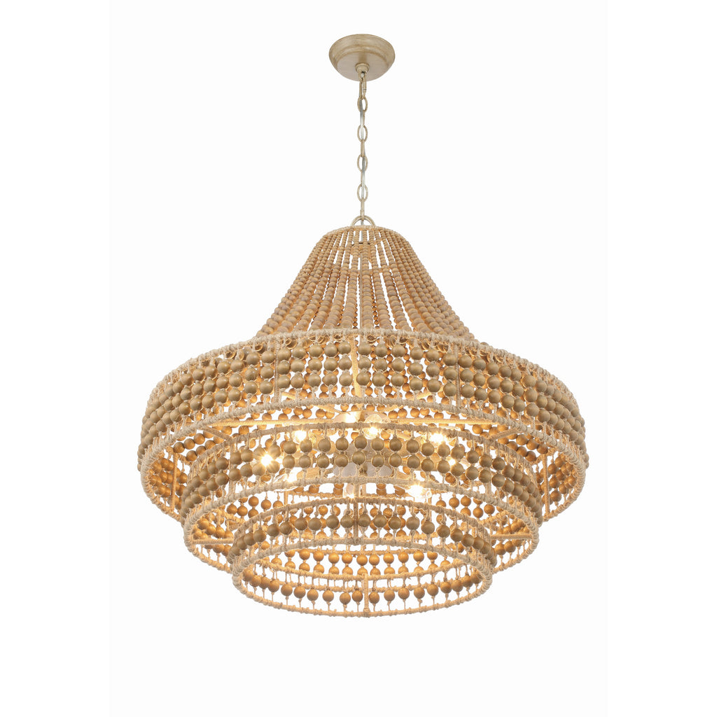 Crystorama Silas 30'' Chandelier in Burnished Silver - Additional View