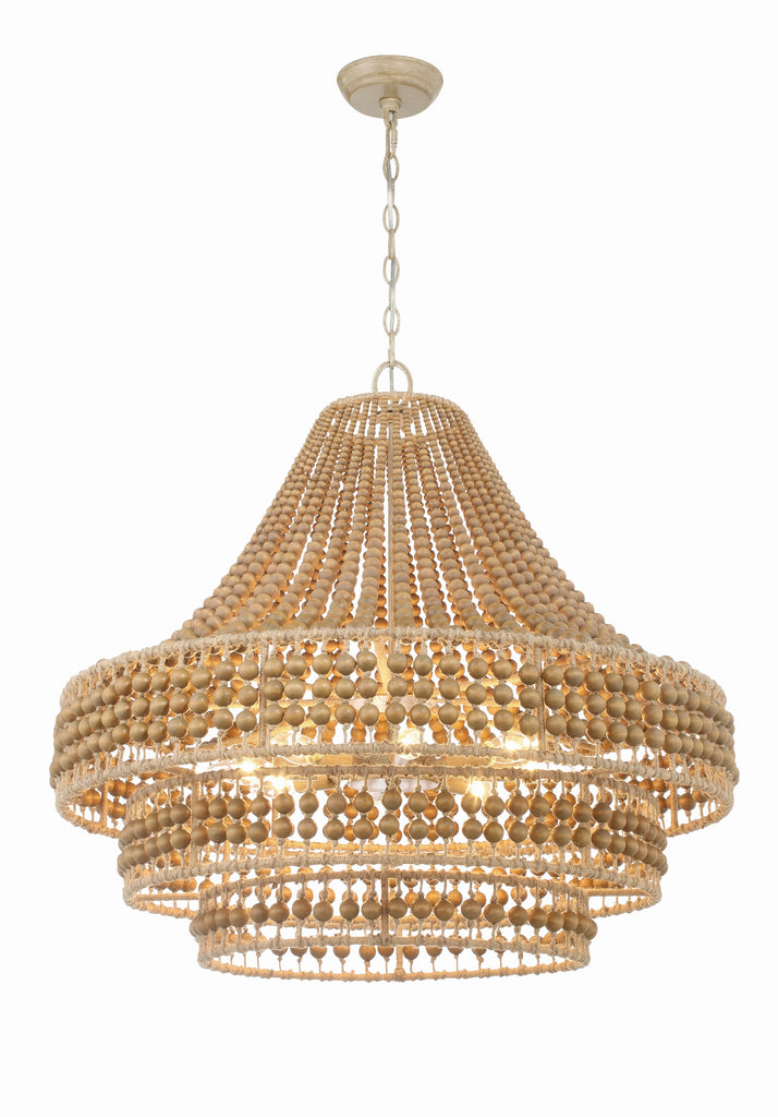 SIL-B6008-BS Silas 8 Light Chandelier | Alternate Image