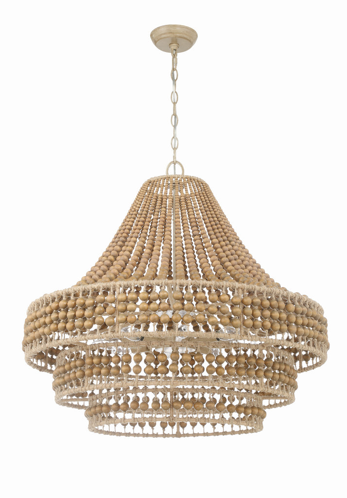 SIL-B6008-BS Silas 8 Light Chandelier | Alternate Image