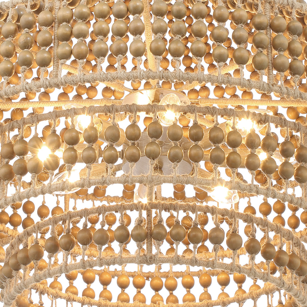 SIL-B6008-BS Silas 8 Light Chandelier | Alternate Image