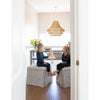 Crystorama Silas 30'' Chandelier in Burnished Silver - Lifestyle View