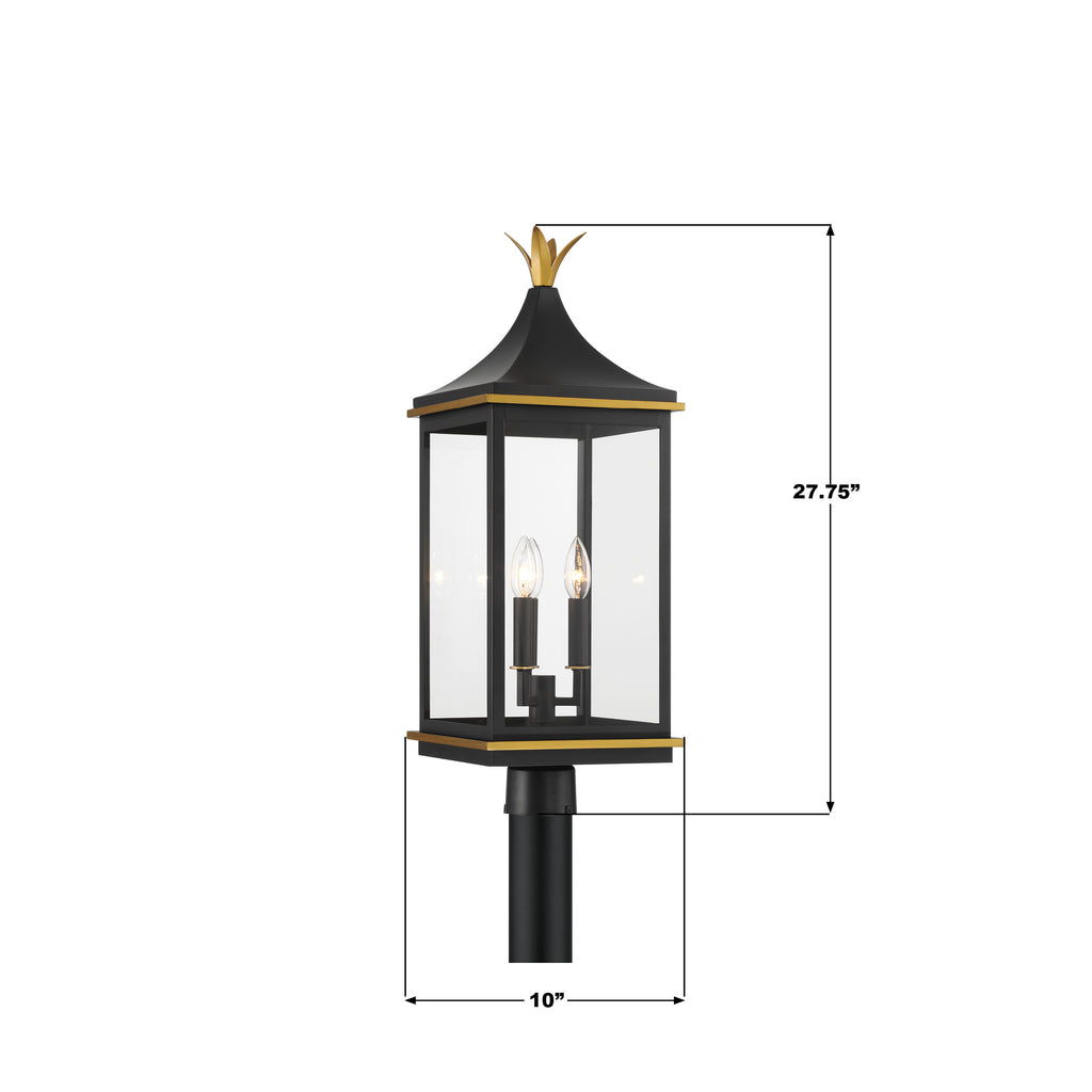 SIM-809-MK-TG Simpson 10'' Outdoor Post | Dimensions Image