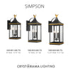 Crystorama Simpson 10'' Outdoor Sconce - Collection Image
