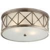 SK4011ANFG Suzanne Kasler Montpelier 3 Light Flush Mount | Main Image