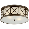 SK4011BZFG Suzanne Kasler Montpelier 3 Light Flush Mount | Main Image