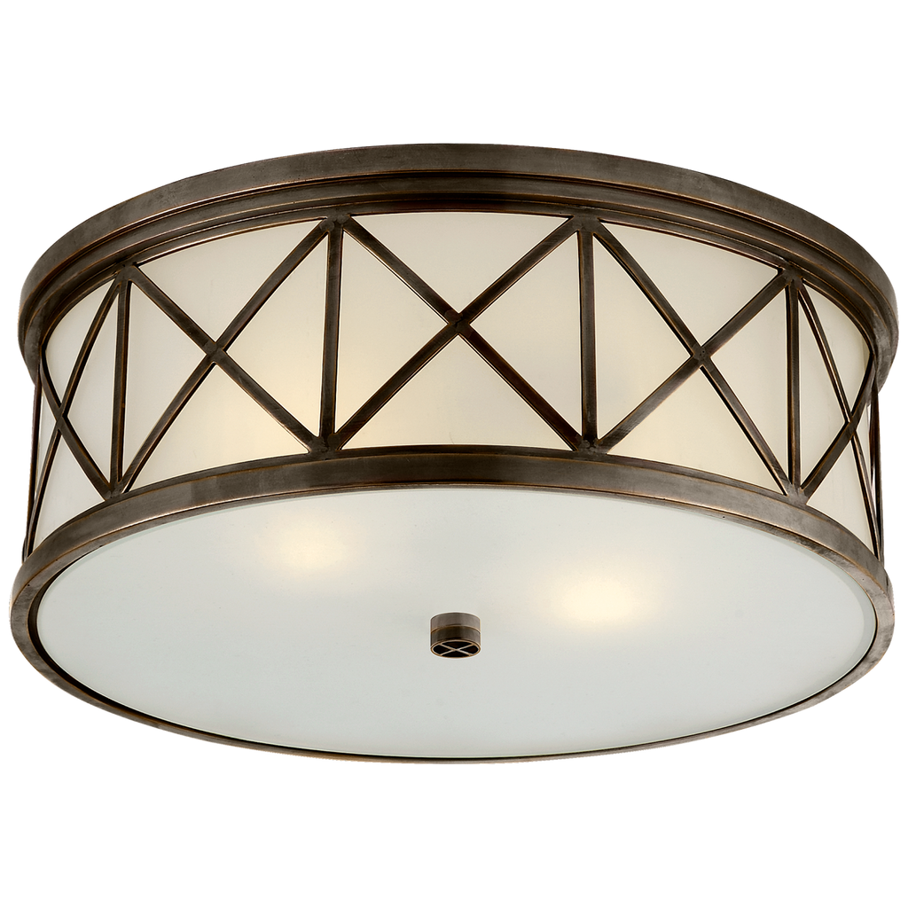 SK4011BZFG Suzanne Kasler Montpelier 3 Light Flush Mount | Main Image