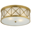 SK4011HABFG Suzanne Kasler Montpelier 3 Light Flush Mount | Main Image
