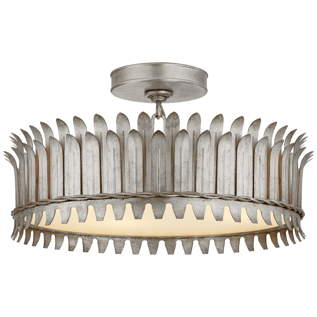 SK4206BSL Suzanne Kasler Leslie 4 Light Semi-Flush Mount | Main Image