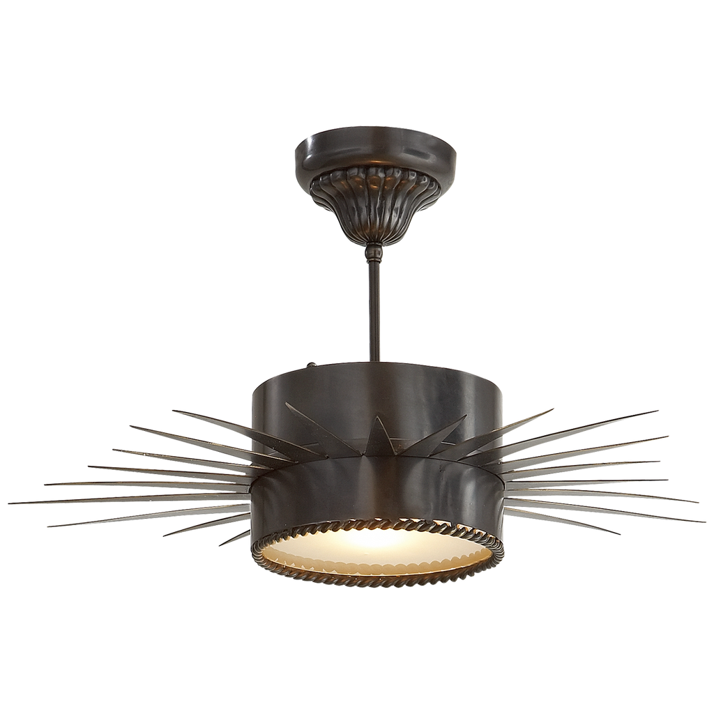 SK5201BZ Suzanne Kasler Soleil 1 Light Semi-Flush Mount | Main Image