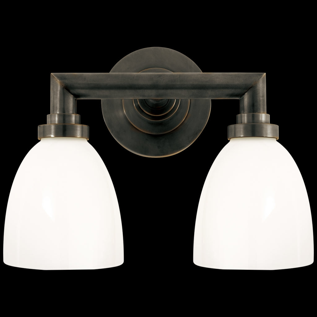 SL2842BZWG Chapman & Myers Wilton 2 Light Bath | Main Image