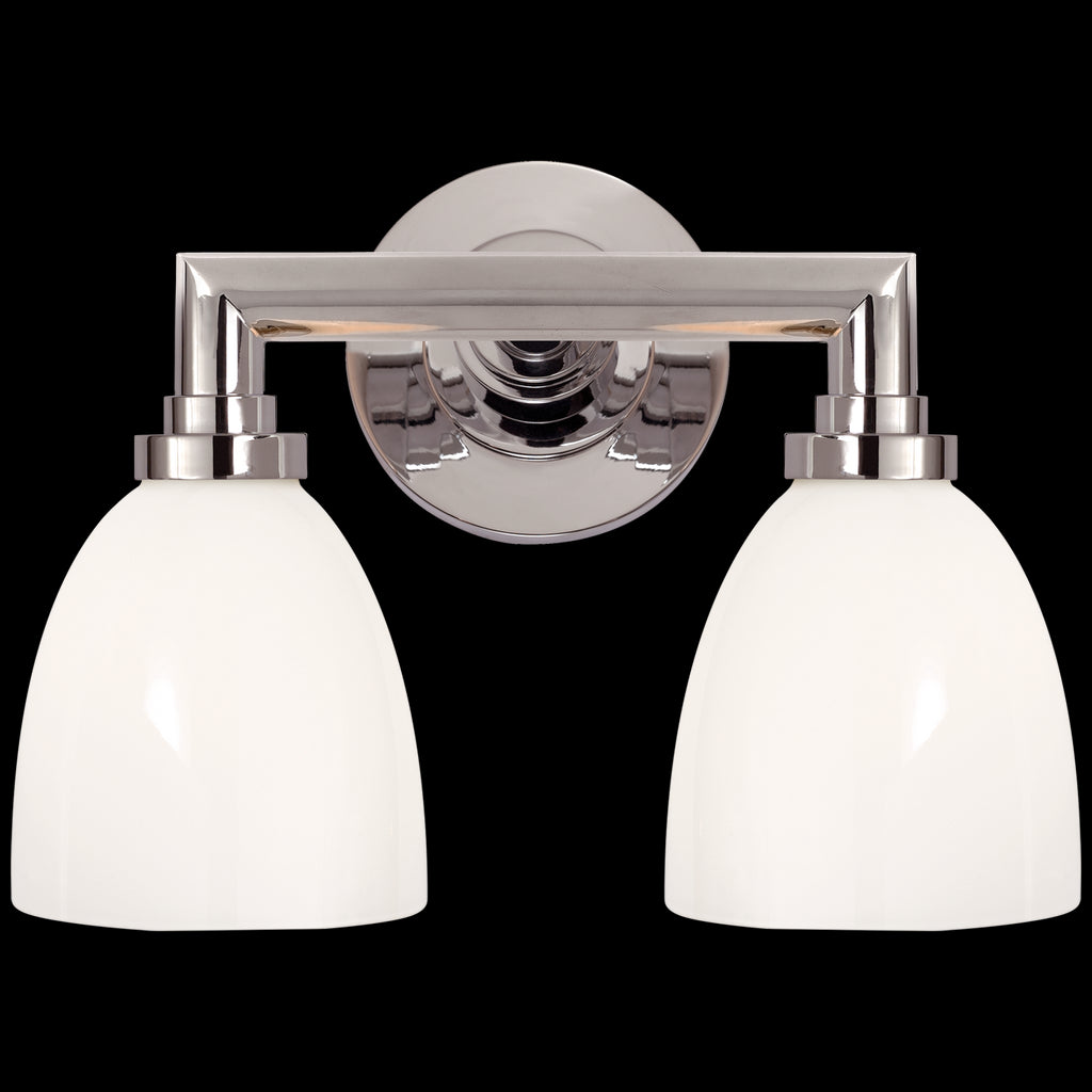 SL2842CHWG Chapman & Myers Wilton 2 Light Bath | Main Image