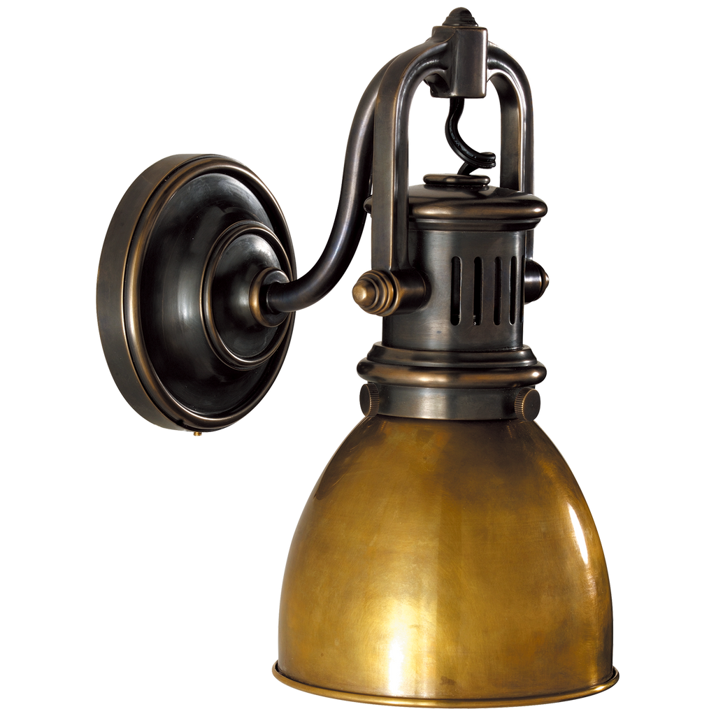 SL2975BZHAB Chapman & Myers Yoke 1 Light Sconce | Main Image