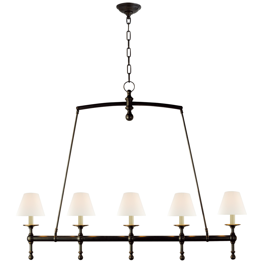 SL5811BZL Chapman & Myers Classic 5 Light Linear Chandelier | Main Image