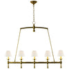 SL5811HABL Chapman & Myers Classic 5 Light Linear Chandelier | Alternate Image