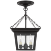 SL5870BR Chapman & Myers Cornice 3 Light Semi Flush Mount | Main Image