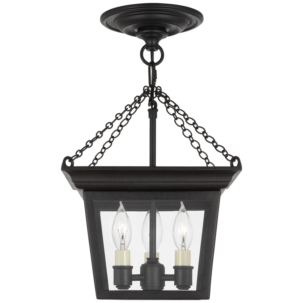 SL5870BR Chapman & Myers Cornice 3 Light Semi Flush Mount | Alternate Image