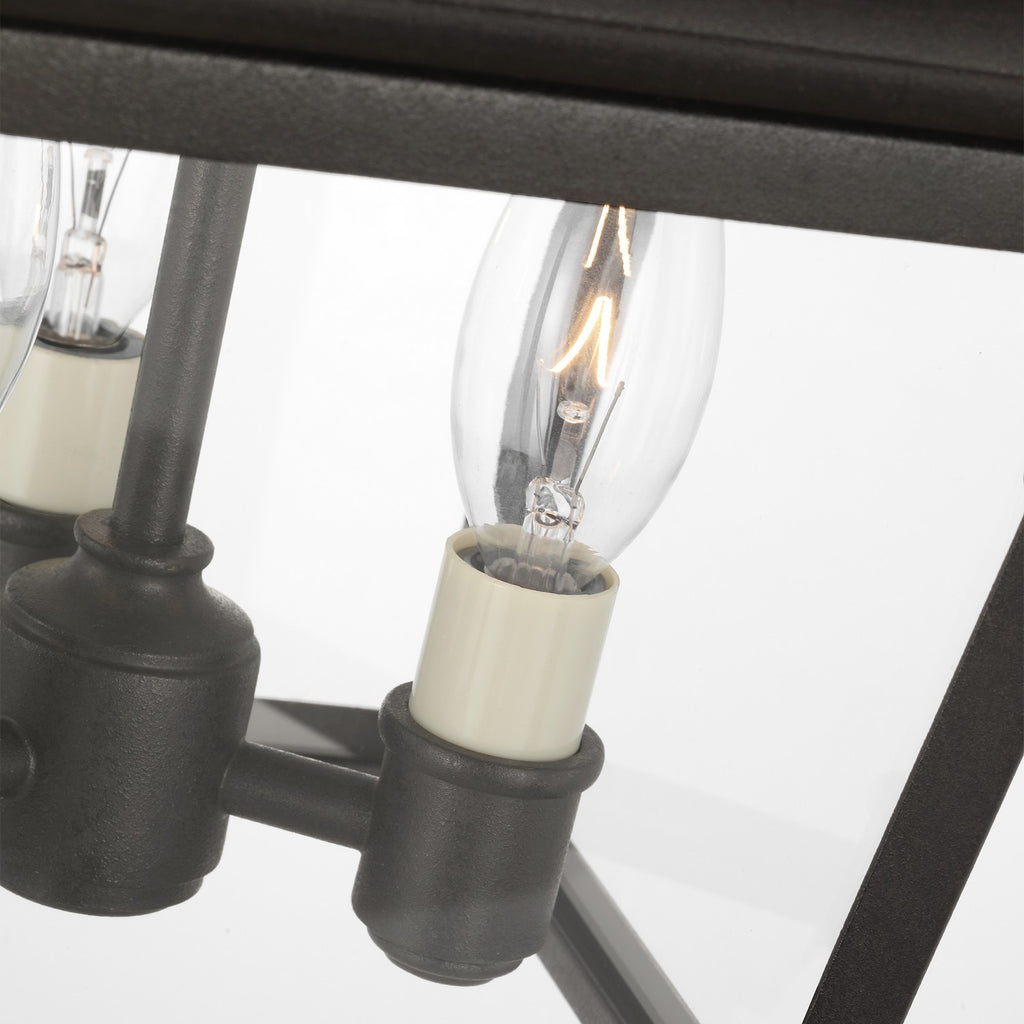 SL5870BR Chapman & Myers Cornice 3 Light Semi Flush Mount | Alternate Image