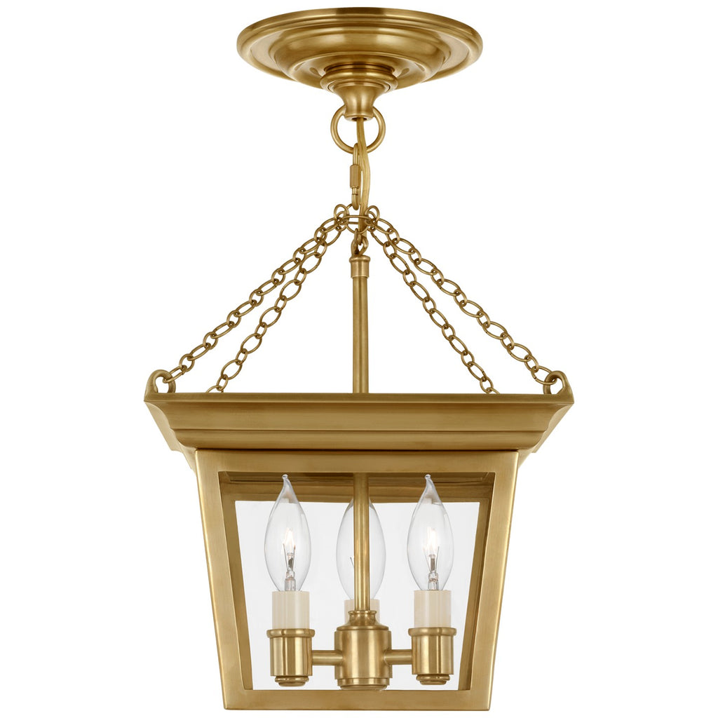SL5870HAB Chapman & Myers Cornice 3 Light Semi Flush Mount | Alternate Image