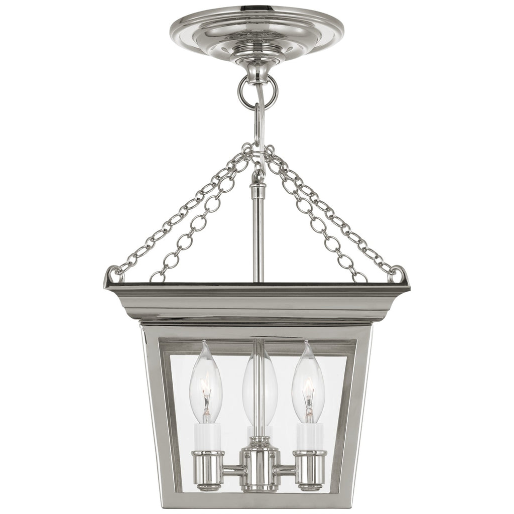 SL5870PN Chapman & Myers Cornice 3 Light Semi Flush Mount | Alternate Image