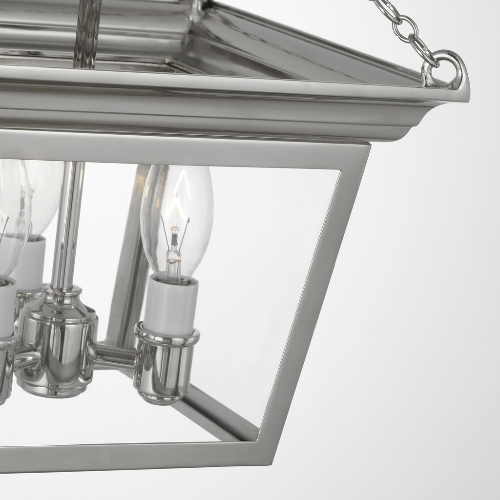 SL5870PN Chapman & Myers Cornice 3 Light Semi Flush Mount | Alternate Image