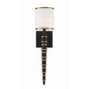 Crystorama Sloane 5'' Sconce in Vibrant Gold + Black Forged - Additional View