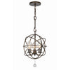 SOL-9325-EB Solaris 3 Light Outdoor Chandelier | Alternate Image