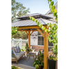 Crystorama Solaris 12'' Outdoor Chandelier in English Bronze - Lifestyle View