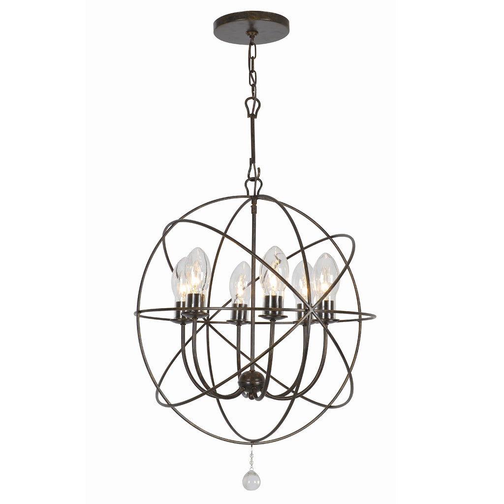 SOL-9326-EB Solaris 6 Light Outdoor Chandelier | Alternate Image