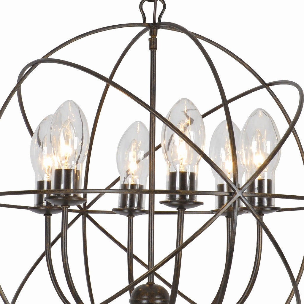 SOL-9326-EB Solaris 6 Light Outdoor Chandelier | Alternate Image