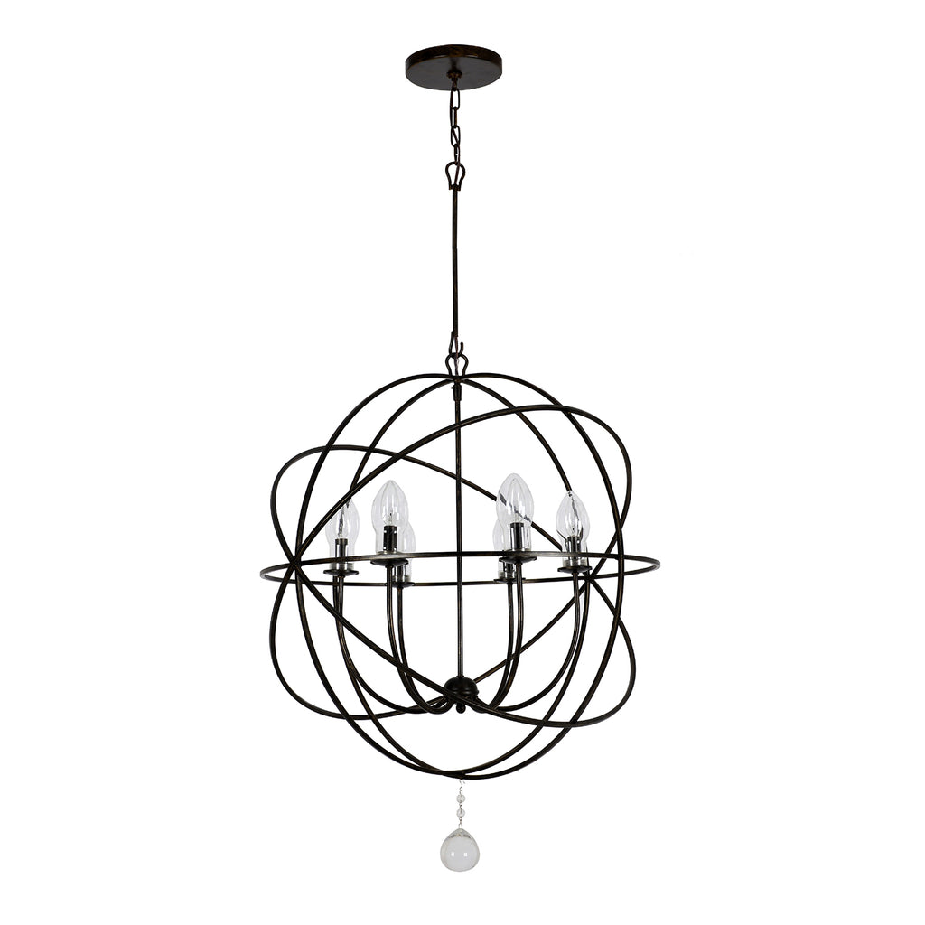 SOL-9328-EB Solaris 6 Light Outdoor Chandelier | Alternate Image