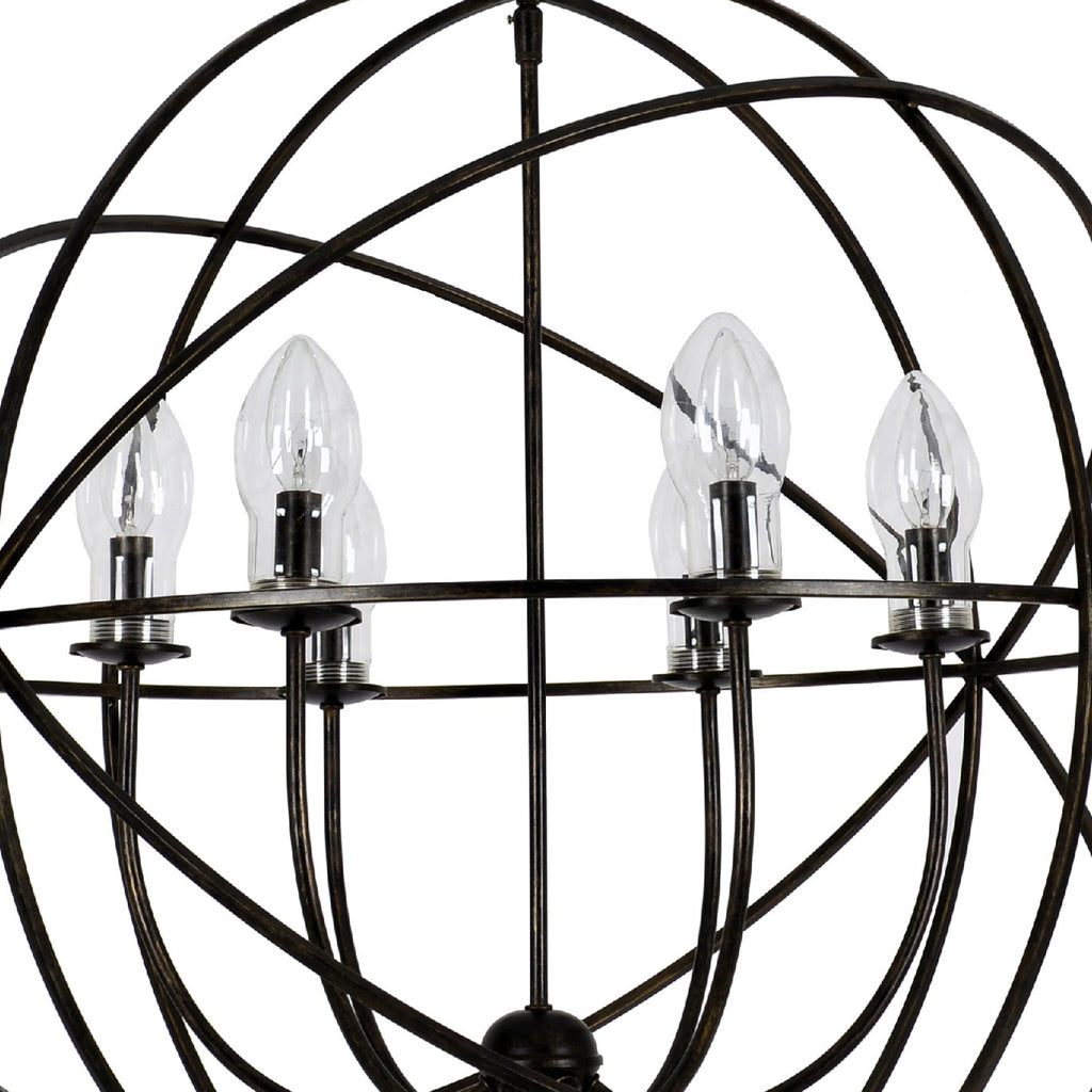 SOL-9328-EB Solaris 6 Light Outdoor Chandelier | Alternate Image