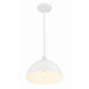 Crystorama Soto 12'' Pendant in White - Additional View