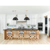Crystorama Soto 20'' Pendant in Matte Black + Antique Gold - Lifestyle View