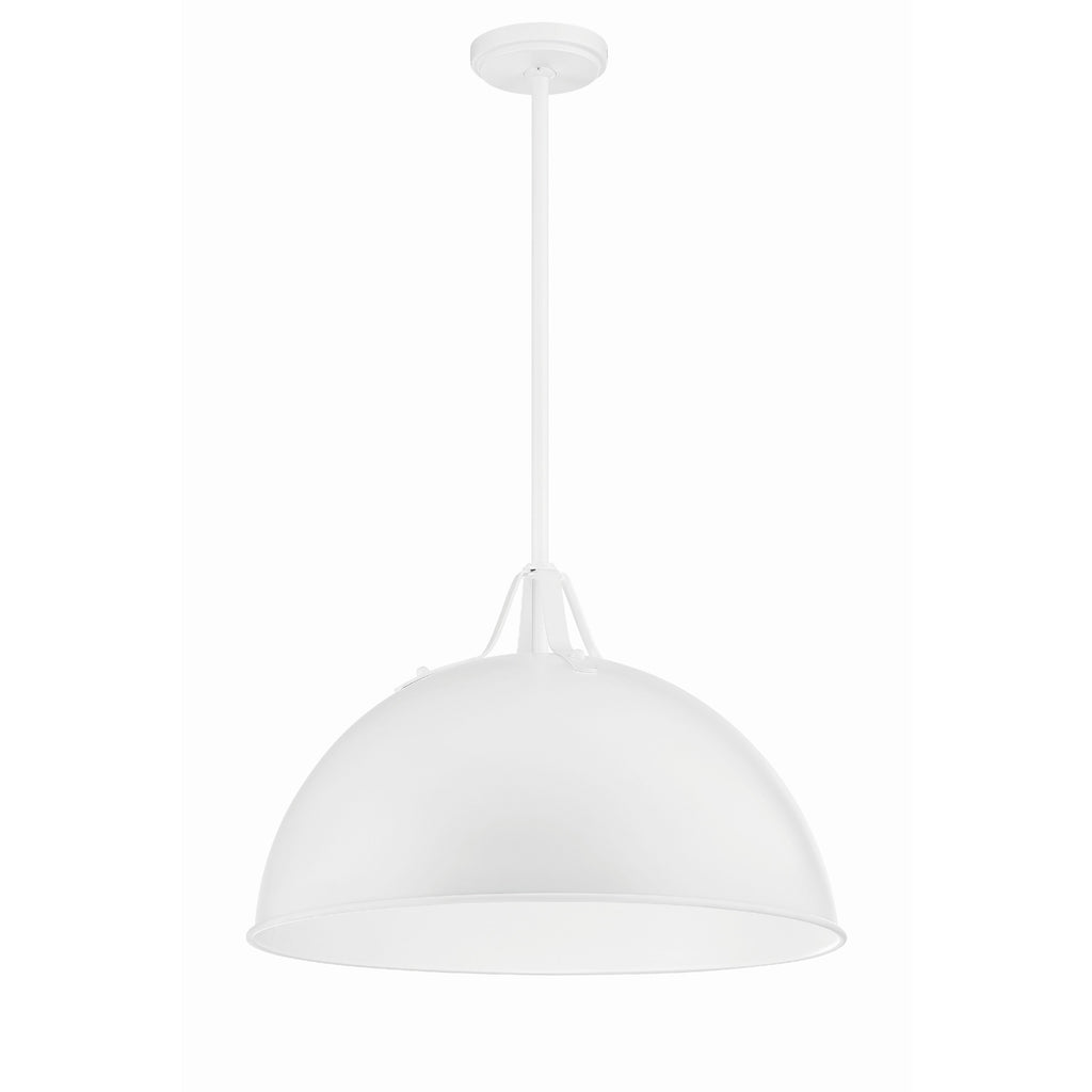 Crystorama Soto 20'' Pendant in White - Additional View