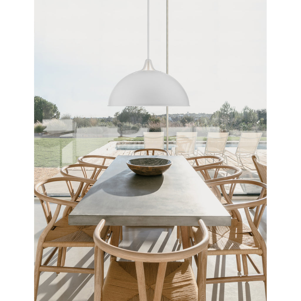 Crystorama Soto 20'' Pendant in White - Lifestyle View