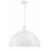 Crystorama Soto 23.5'' Pendant in White - Additional View