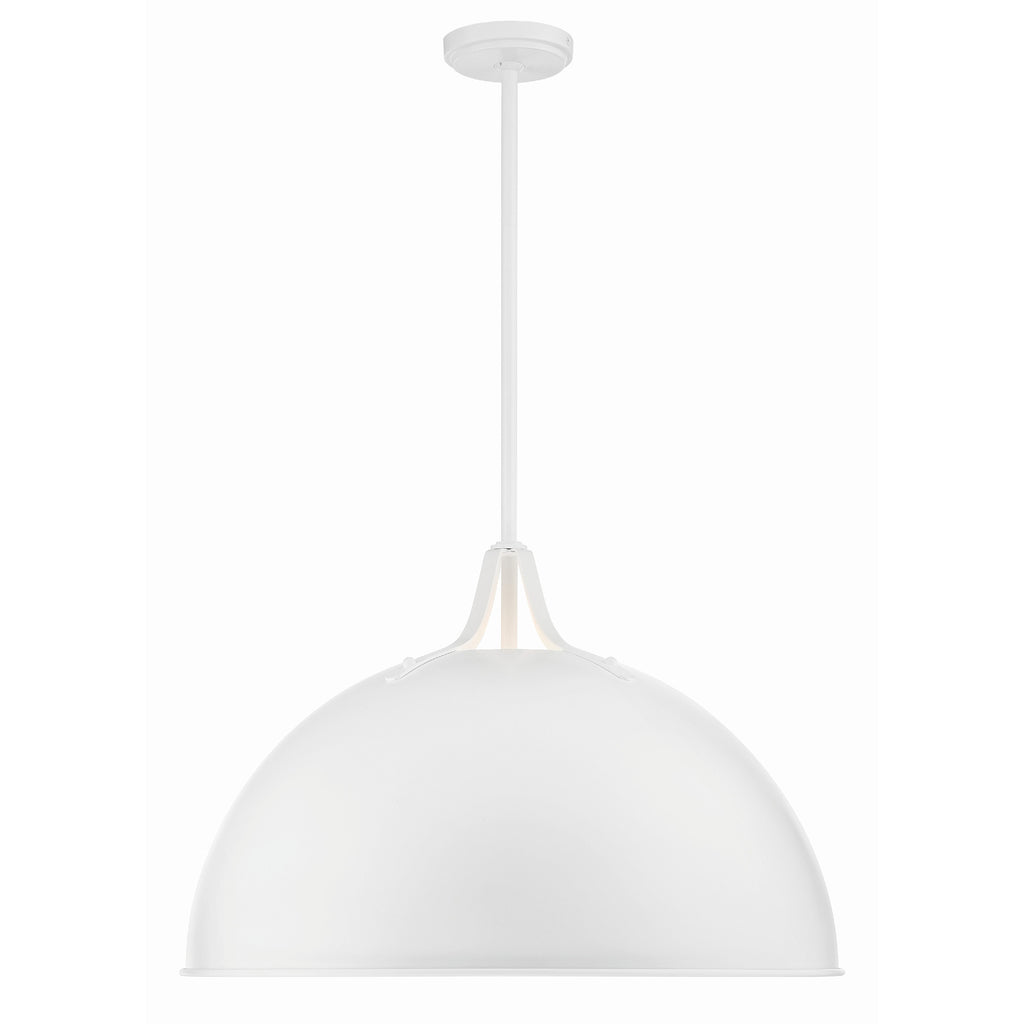 Crystorama Soto 23.5'' Pendant in White - Additional View