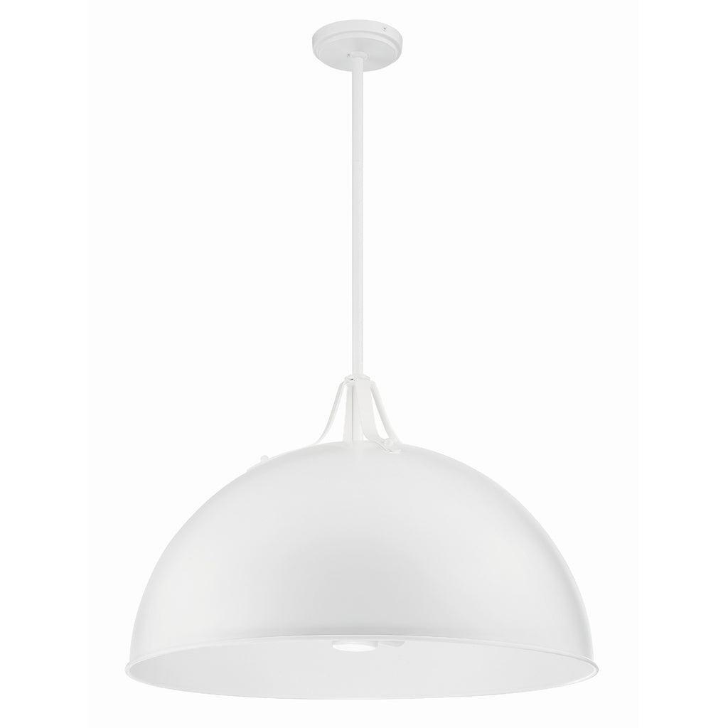 Crystorama Soto 23.5'' Pendant in White - Additional View