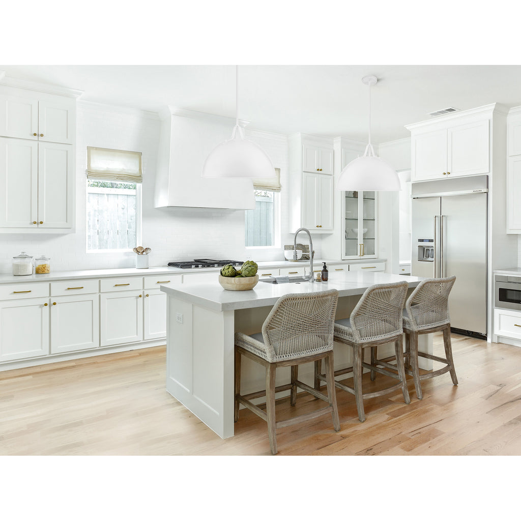Crystorama Soto 23.5'' Pendant in White - Lifestyle View