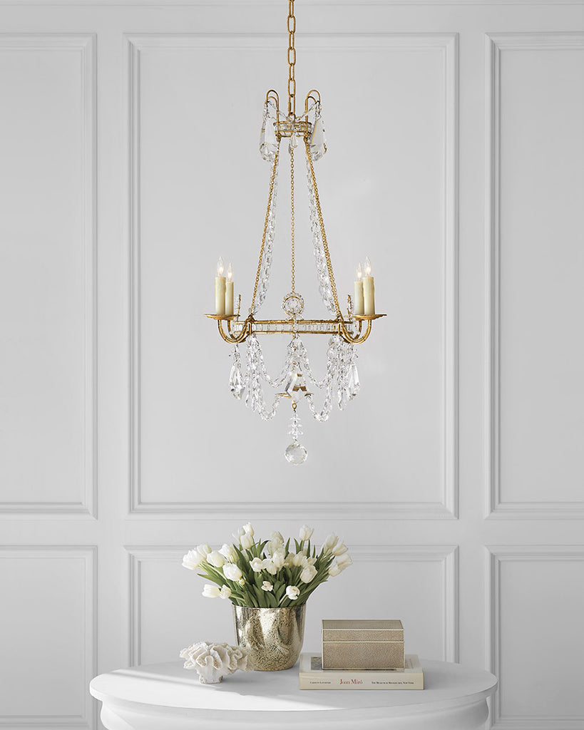SP5030GICG J. Randall Powers Sharon 4 Light Chandelier | Lifestyle Image