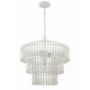 Crystorama Tiana 20.5'' Chandelier in Matte White - Additional View