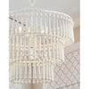 Crystorama Tiana 20.5'' Chandelier in Matte White - Lifestyle View
