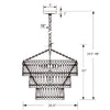 Crystorama Tiana 20.5'' Chandelier - Product Dimensions