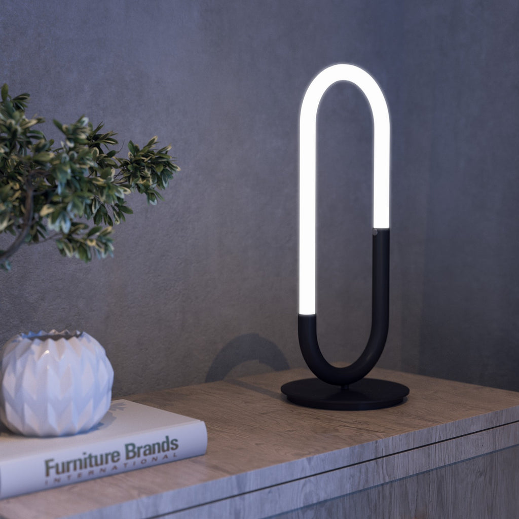 TL95121-BK Ryan Pauly Huron 1 Light Table Lamp | Lifestyle Image