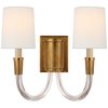 TOB2033HABL Thomas O'Brien Vivian 2 Light Sconce | Main Image