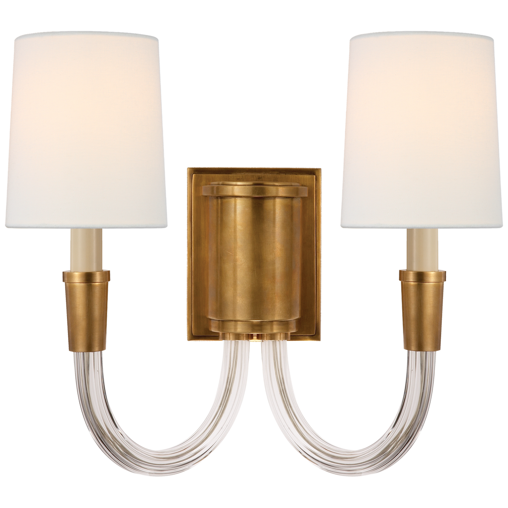 TOB2033HABL Thomas O'Brien Vivian 2 Light Sconce | Main Image