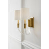 TOB2033HABL Thomas O'Brien Vivian 2 Light Sconce | Lifestyle Image