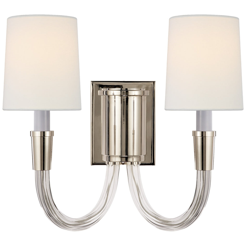TOB2033PNL Thomas O'Brien Vivian 2 Light Sconce | Alternate Image